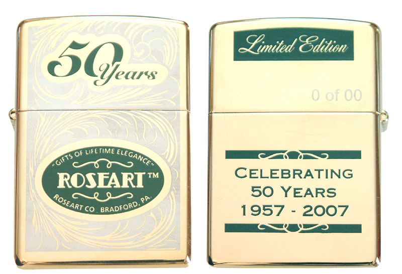 【ZIPPO】ローズアート社創業50周年記念 写真集「ROSEART」限定150