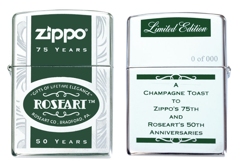 ZIPPO】ローズアート社創業50周年記念 写真集「ROSEART」限定150