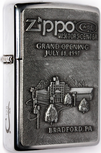 ZIPPO 65th Anniversary 1932-'97  hat lapel pin Bradford PA Case Zippo Swapmeet 