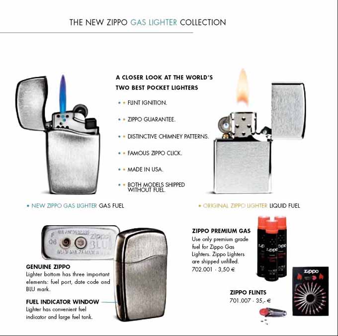 Lighter gas Zippo